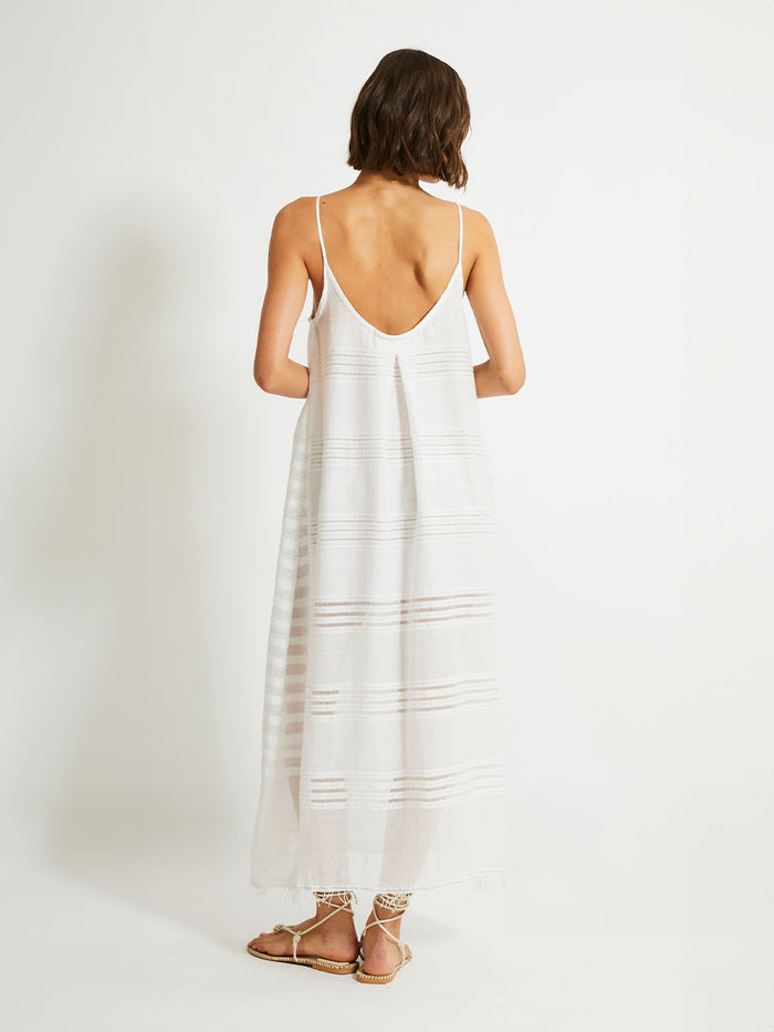 Lemlem NIA | Slip Dress Abira White