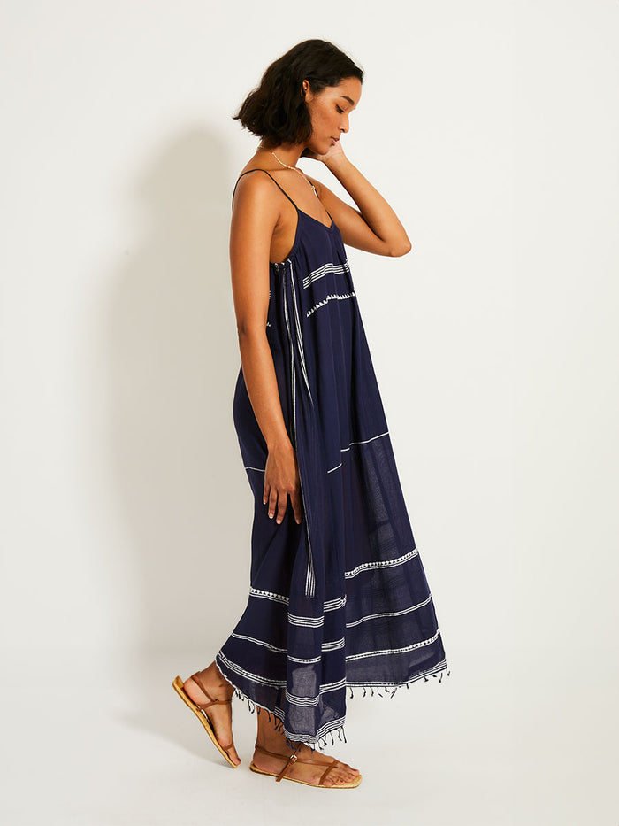 Lemlem NIA | Slip Dress Nunu Navy