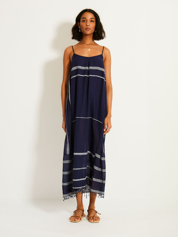 lemlem NIA | Slip Dress Nunu Navy