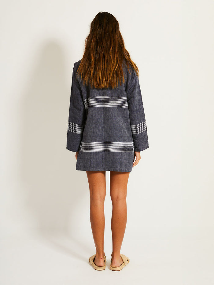 Lemlem RAEY | Column Dress Mari Navy