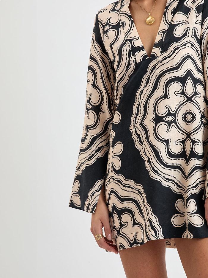 Lemlem RAEY | Column Dress Niku Black