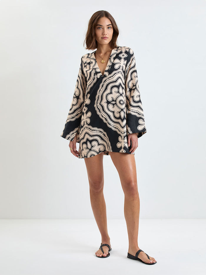 lemlem RAEY | Column Dress Niku Black