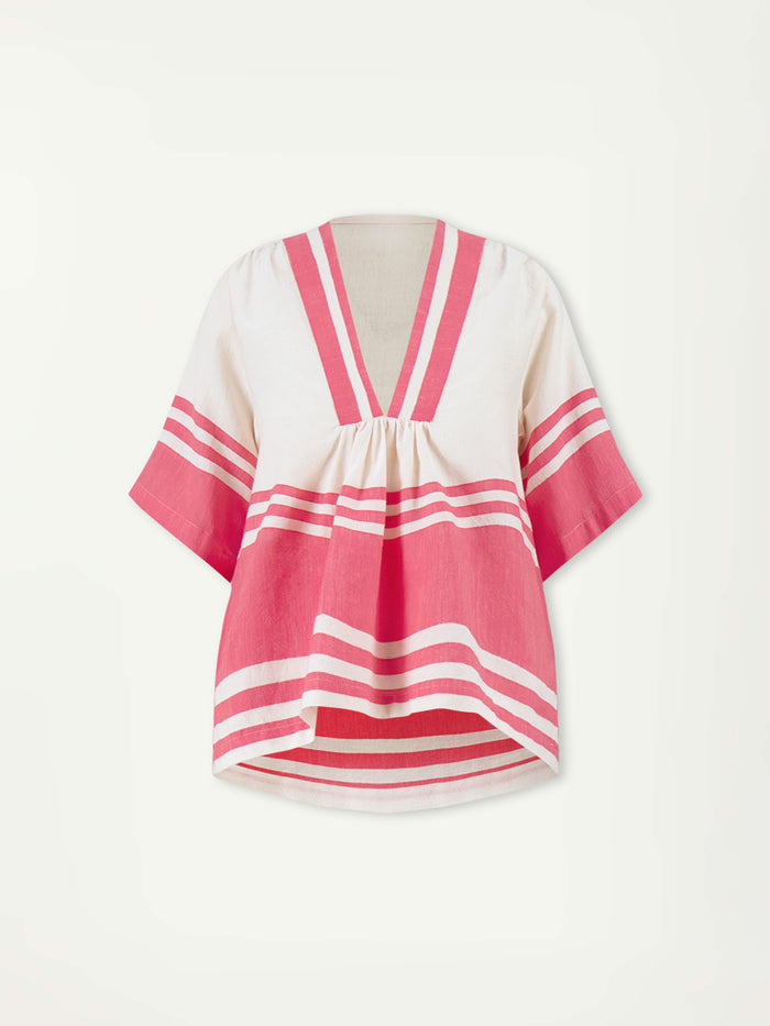 Lemlem RITA | V Neck Top Ayelu Fragaria