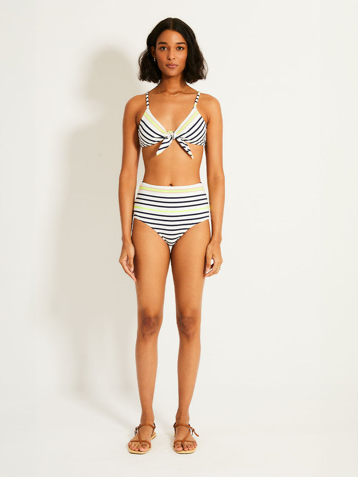 lemlem SARA | Tie Front Top Bahar Cream