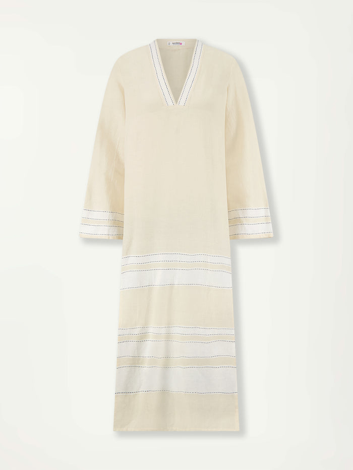 Lemlem THEODORA | Column Dress Debre Cream