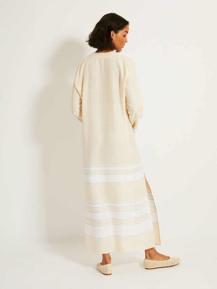 Lemlem THEODORA | Column Dress Debre Cream