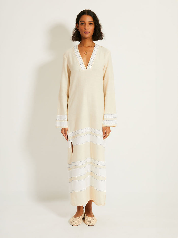 lemlem THEODORA | Column Dress Debre Cream