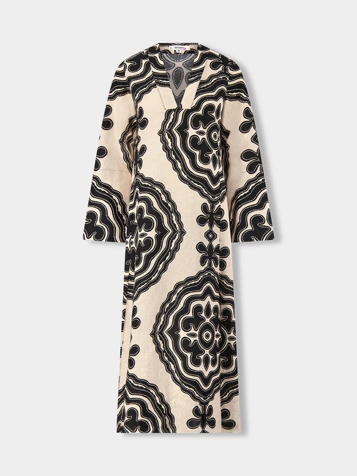 Lemlem THEODORA | Column Dress Niku Cream