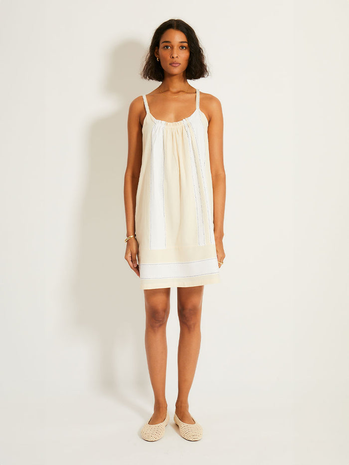 lemlem ZINA | Swing Dress Debre Cream