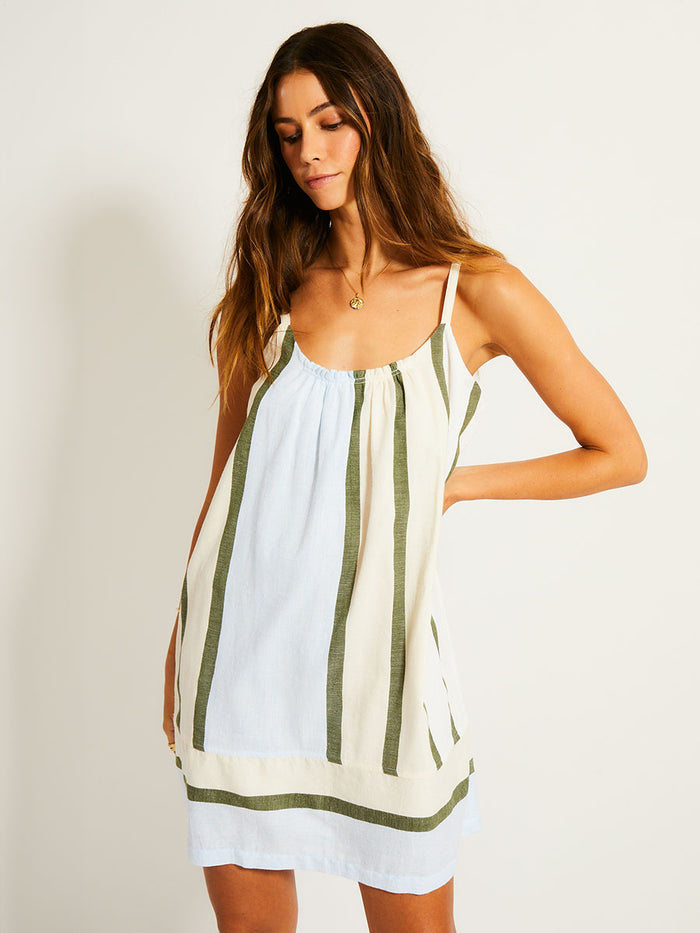Lemlem ZINA | Swing Dress Entoto Sage