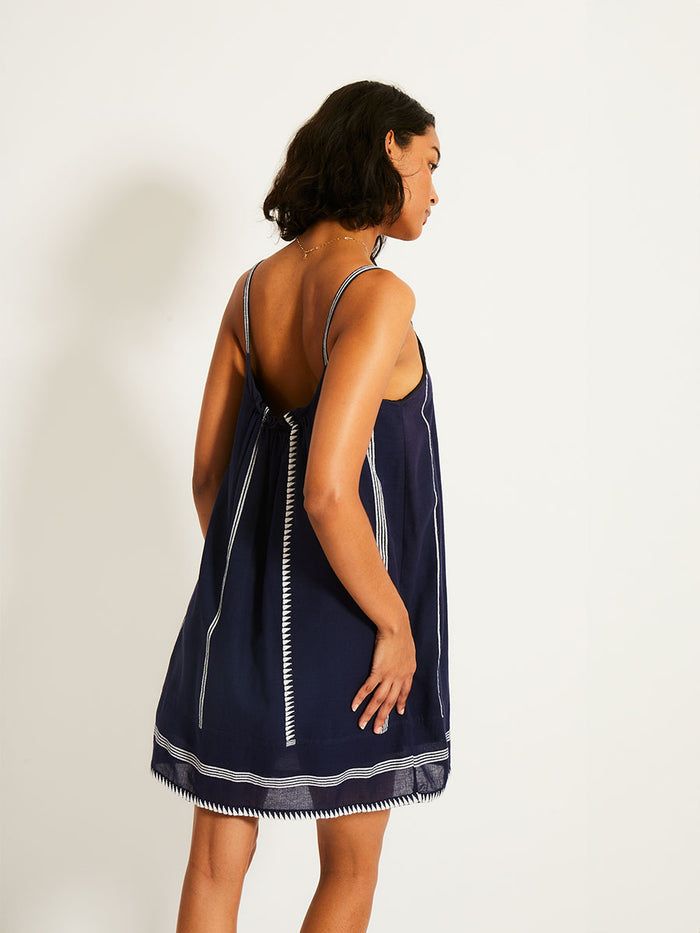 Lemlem ZINA | Swing Dress Nunu Navy