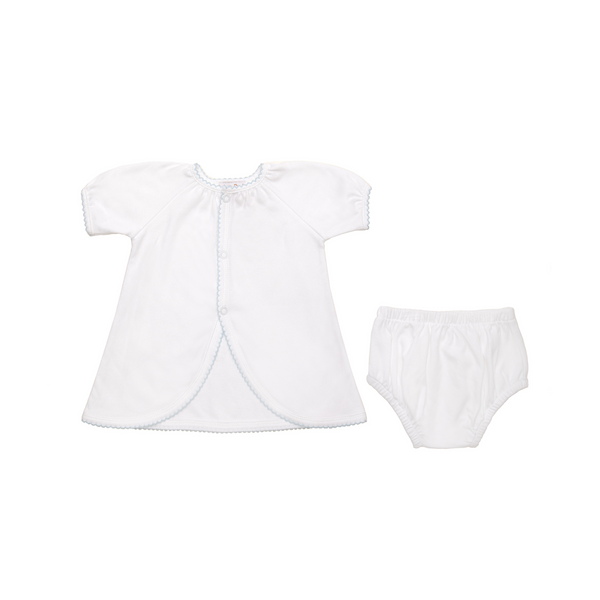 Lenora BABY COTTON KNIT SHORT SLEEVE DIAPER SET
