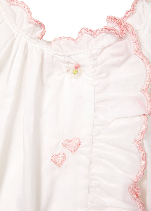 Lenora BABY ERIN HEART COTTON DAYGOWN
