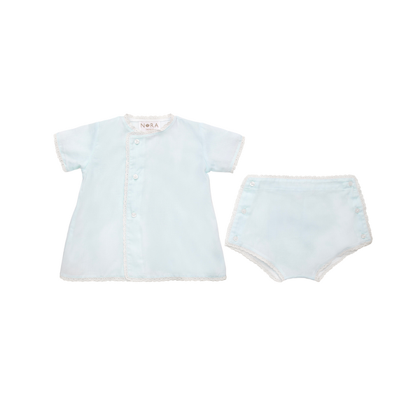 lenora BABY EYELET COTTON DIAPER SET