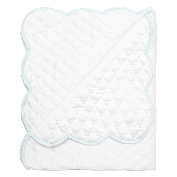 Lenora BABY HAND QUILTED SATIN BLANKET