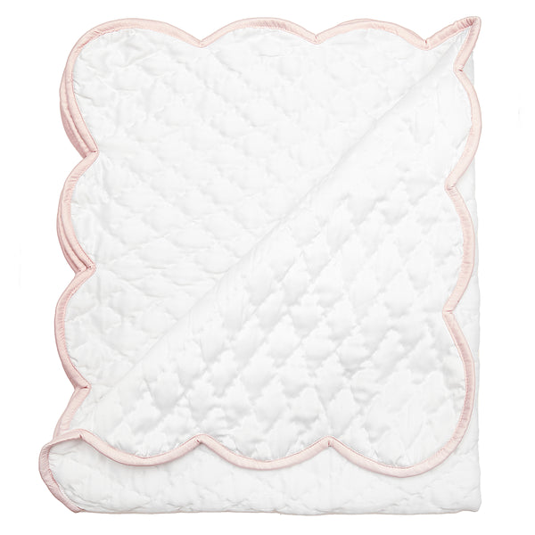 lenora BABY HAND QUILTED SATIN BLANKET