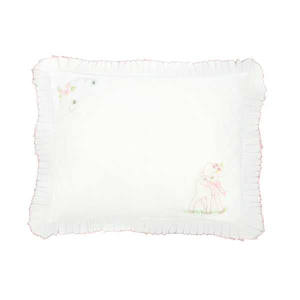 lenora BABY LAMB & BEE COTTON PILLOW SHAM