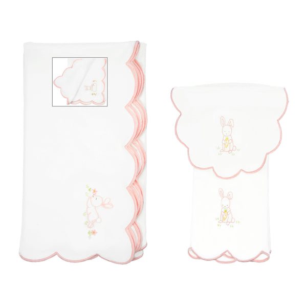 lenora BABY SLEEPY BUNNY COTTON KNIT BLANKET