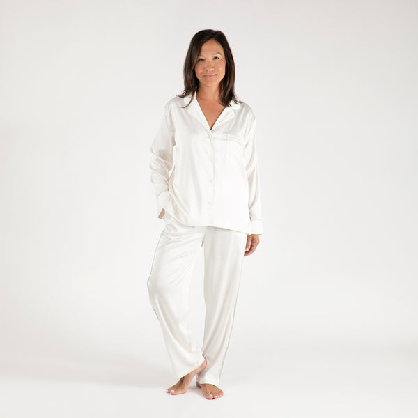 Lenora BIRDIE SATIN LONG PAJAMAS