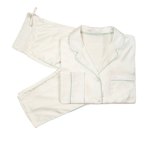 lenora BIRDIE SATIN LONG PAJAMAS