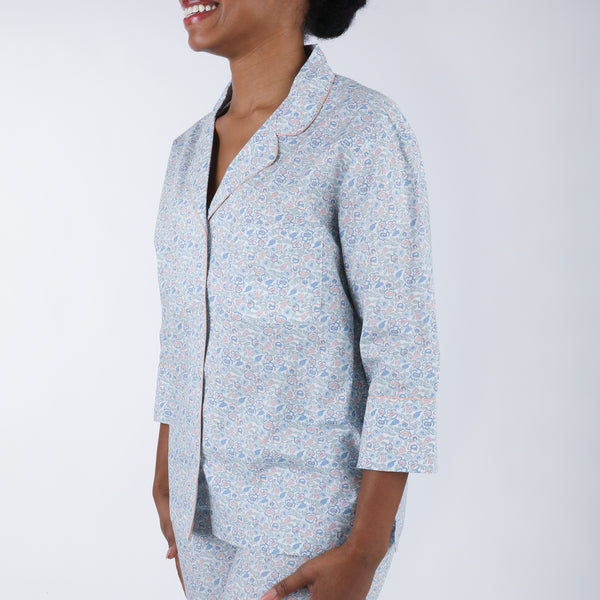 Lenora CLASSIC COTTON PAJAMAS IN FRENCH FLORAL