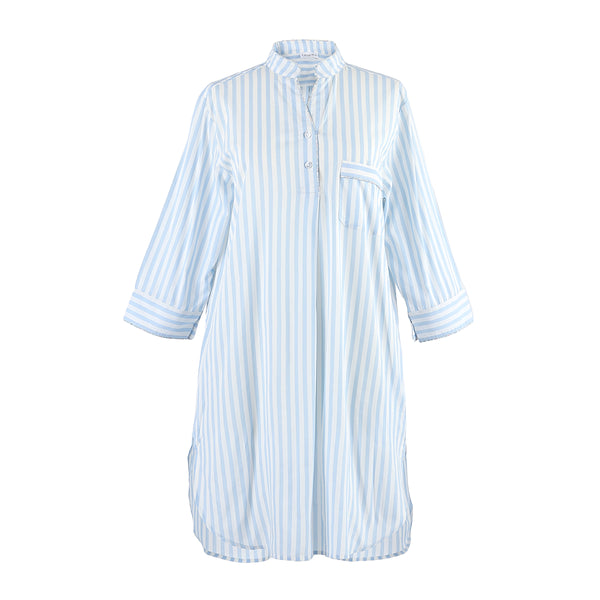 Lenora CLASSIC COTTON STRIPED NIGHTSHIRT