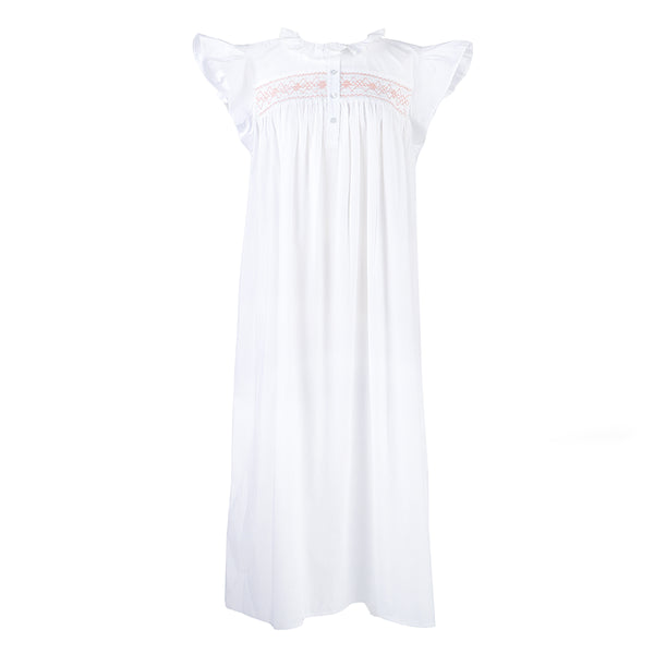 lenora EMILY COTTON SMOCKED NIGHTGOWN