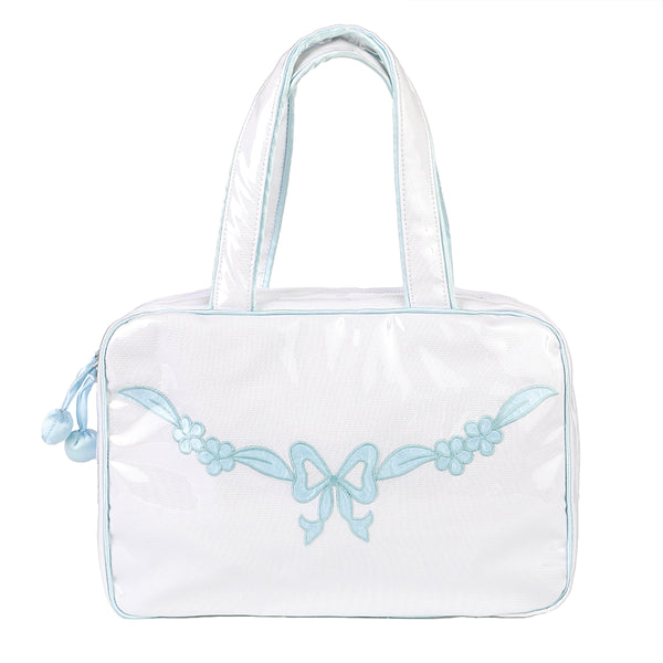 Lenora FLORAL BOW HANGING TRAVEL BAG