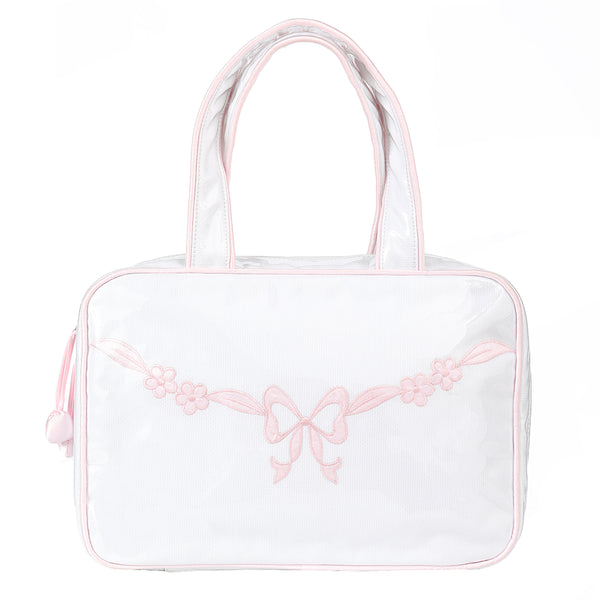 lenora FLORAL BOW HANGING TRAVEL BAG