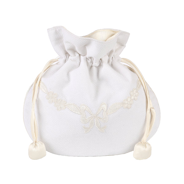 Lenora FLORAL BOW JEWELRY POUCH