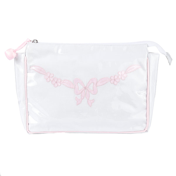 Lenora FLORAL BOW LARGE MAKEUP BAG