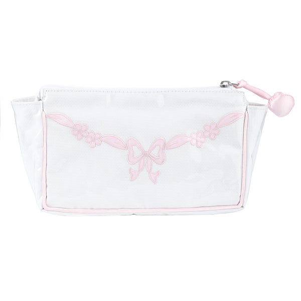 Lenora FLORAL BOW SMALL MAKEUP BAG