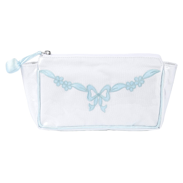 Lenora FLORAL BOW SMALL MAKEUP BAG