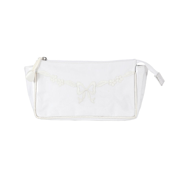 lenora FLORAL BOW SMALL MAKEUP BAG
