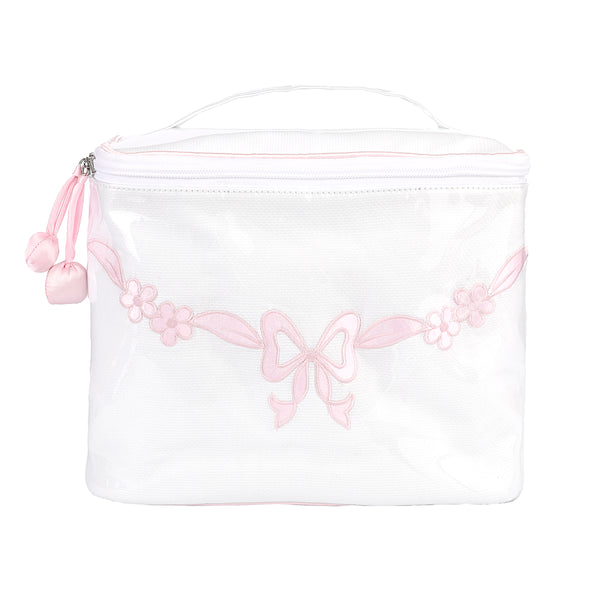 Lenora FLORAL BOW TRAIN CASE