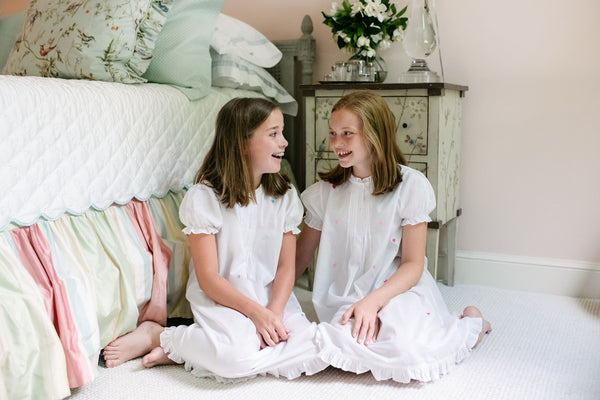 Lenora GIRLS JOSIE HEART COTTON NIGHTDRESS