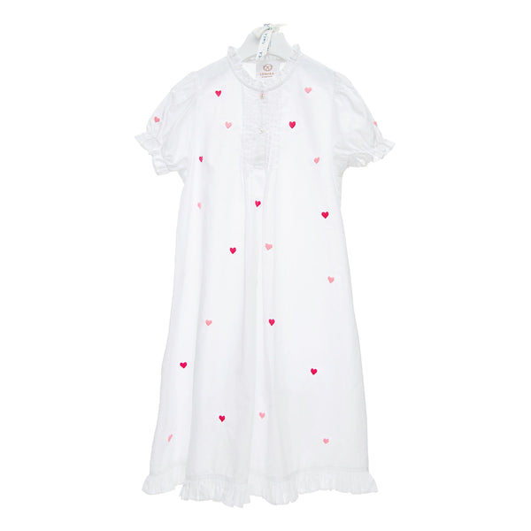 lenora GIRLS JOSIE HEART COTTON NIGHTDRESS