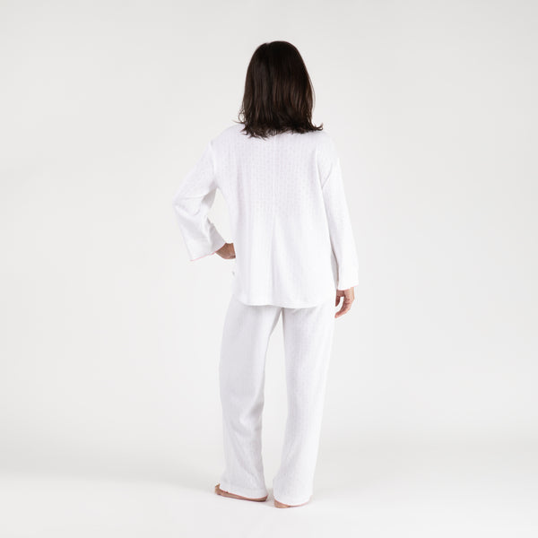 Lenora LIZA POINTELLE COTTON LONG PAJAMAS