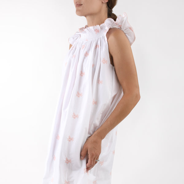 Lenora NANCY COTTON EMBROIDERED NIGHTGOWN