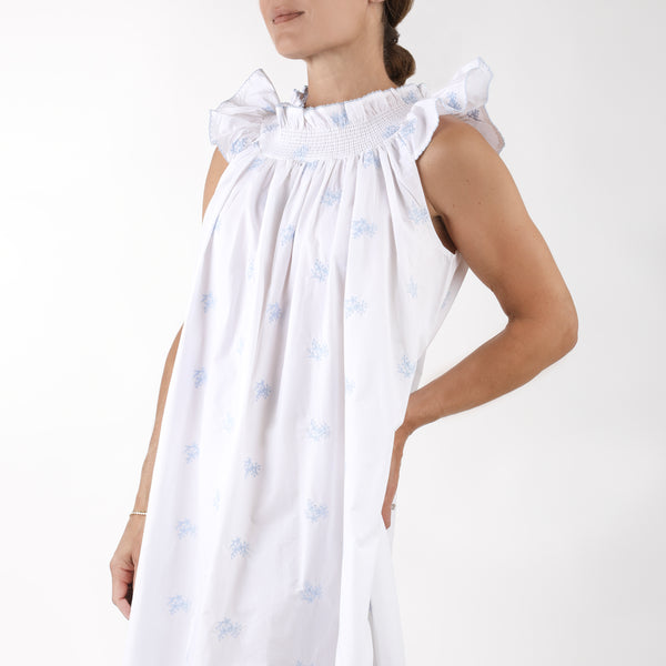 Lenora NANCY COTTON EMBROIDERED NIGHTGOWN