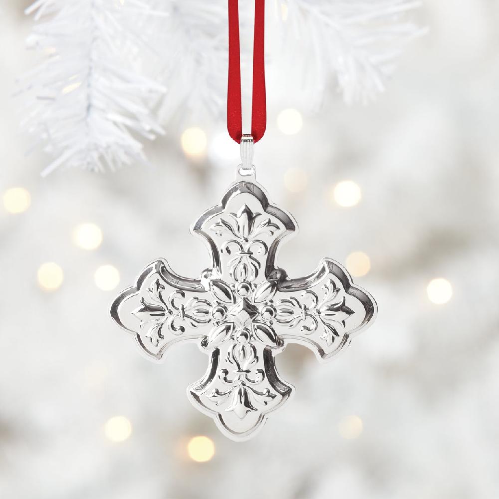 Lenox 2025 Annual Christmas Cross Sterling Ornament