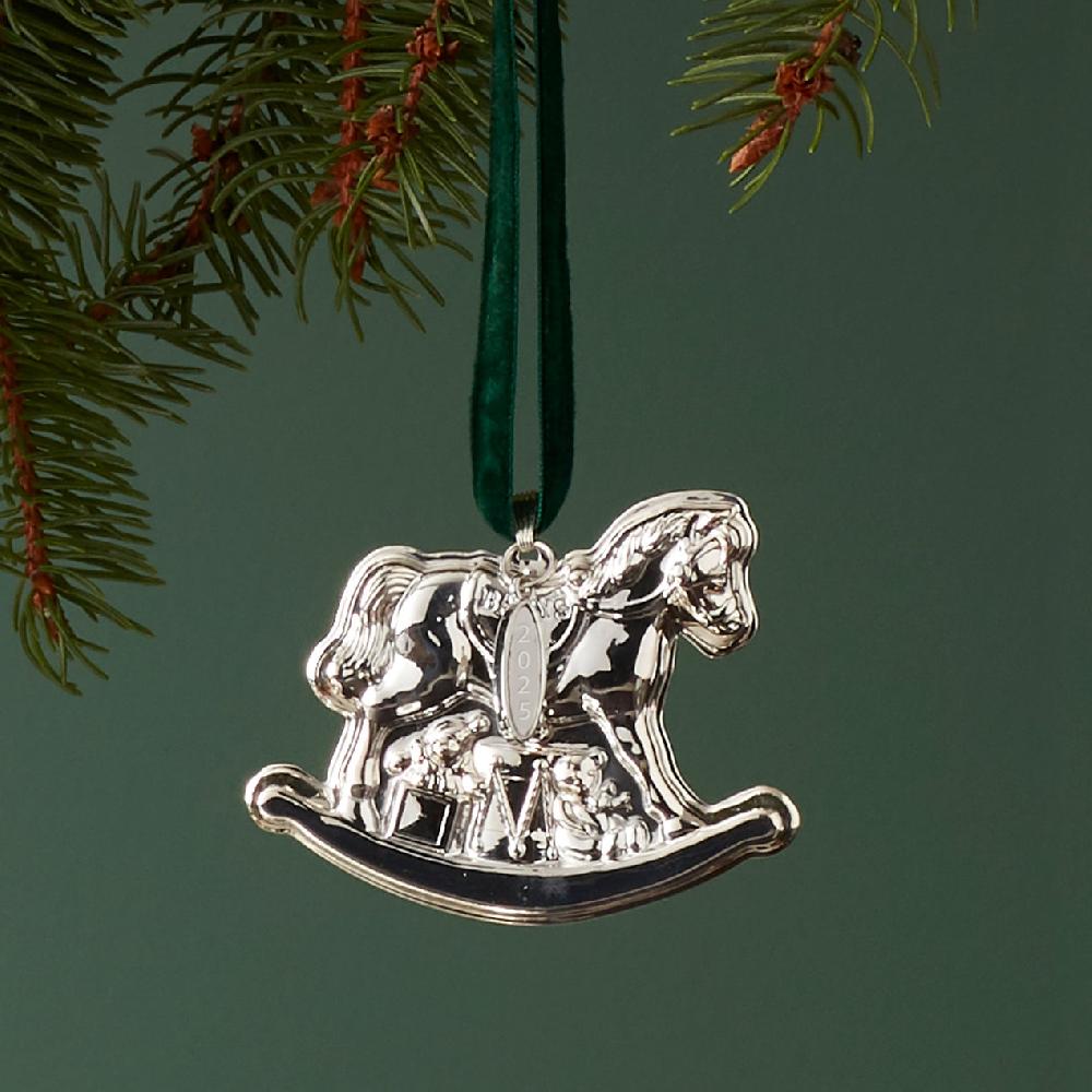 Lenox 2025 Baby's 1st Rocking Horse Sterling Ornament