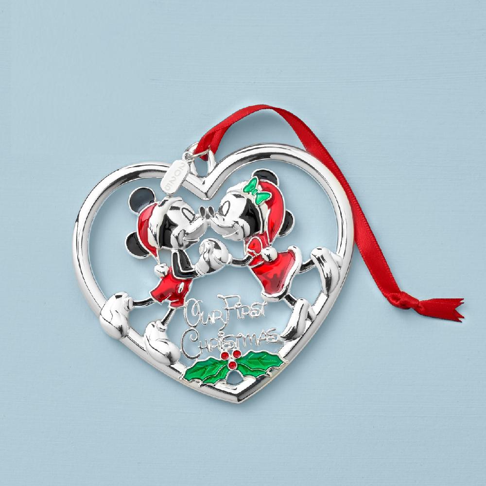 lenox 2025 Our 1st Christmas Mickey & Minnie Ornament