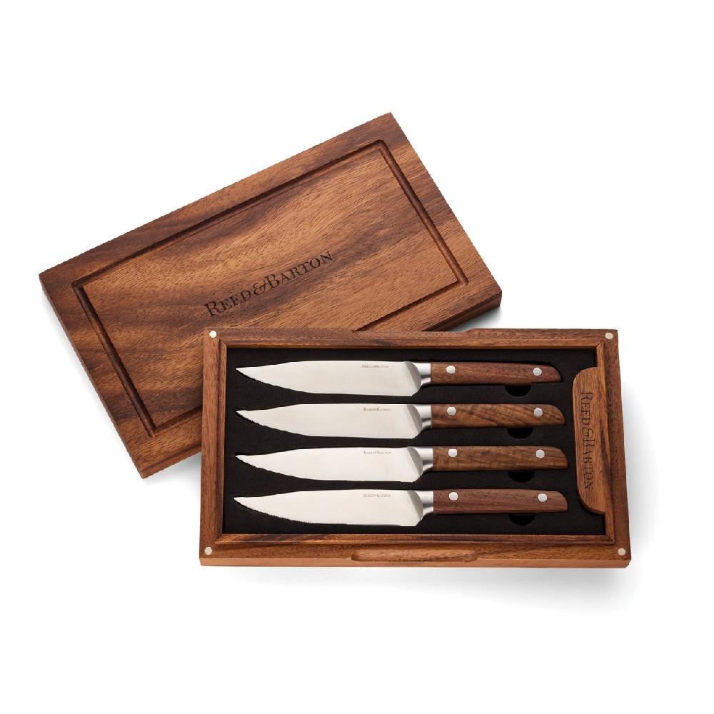 lenox Asher 5 Piece Steak Knife Set With Storage Box