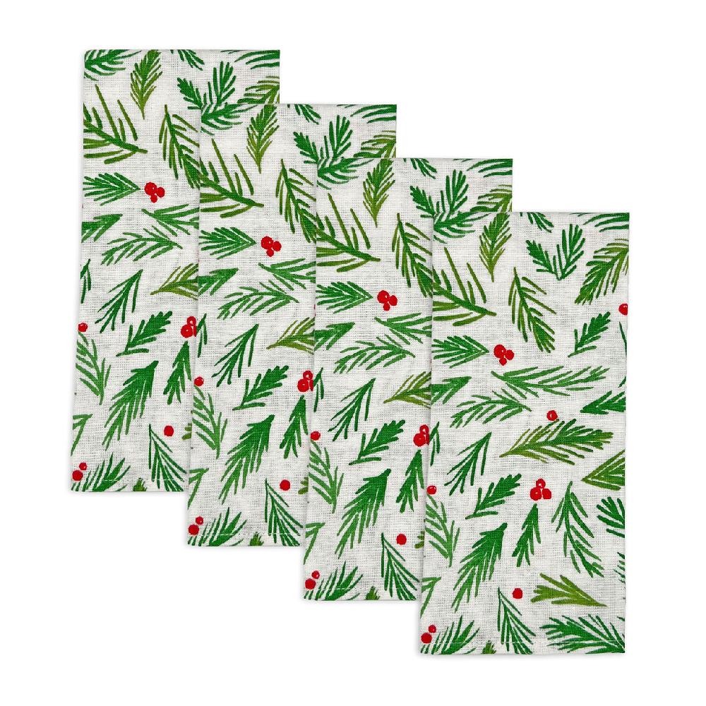 lenox Bayberry Merry & Bright Dinner Napkins - Set Of 4