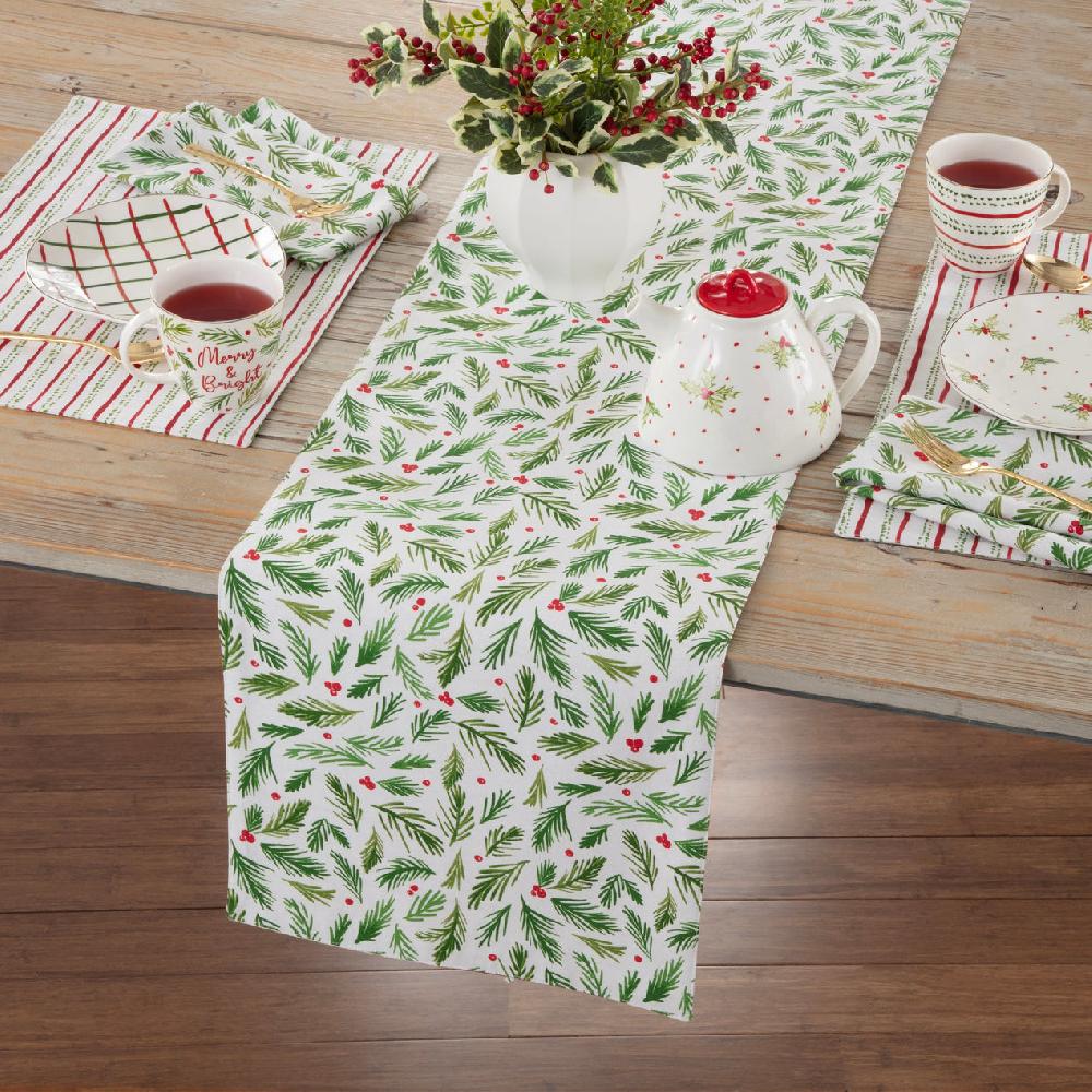 Lenox Bayberry Merry & Bright Reversible Table Runner