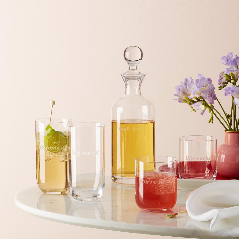 Lenox Bottoms Up & Top Me Off Highball Glasses - Set Of 2