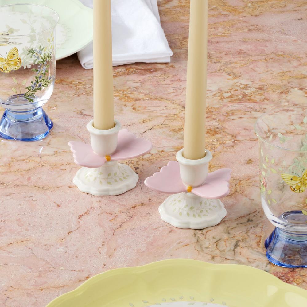 Lenox Butterfly Meadow Candlestick Holders - Set Of 2