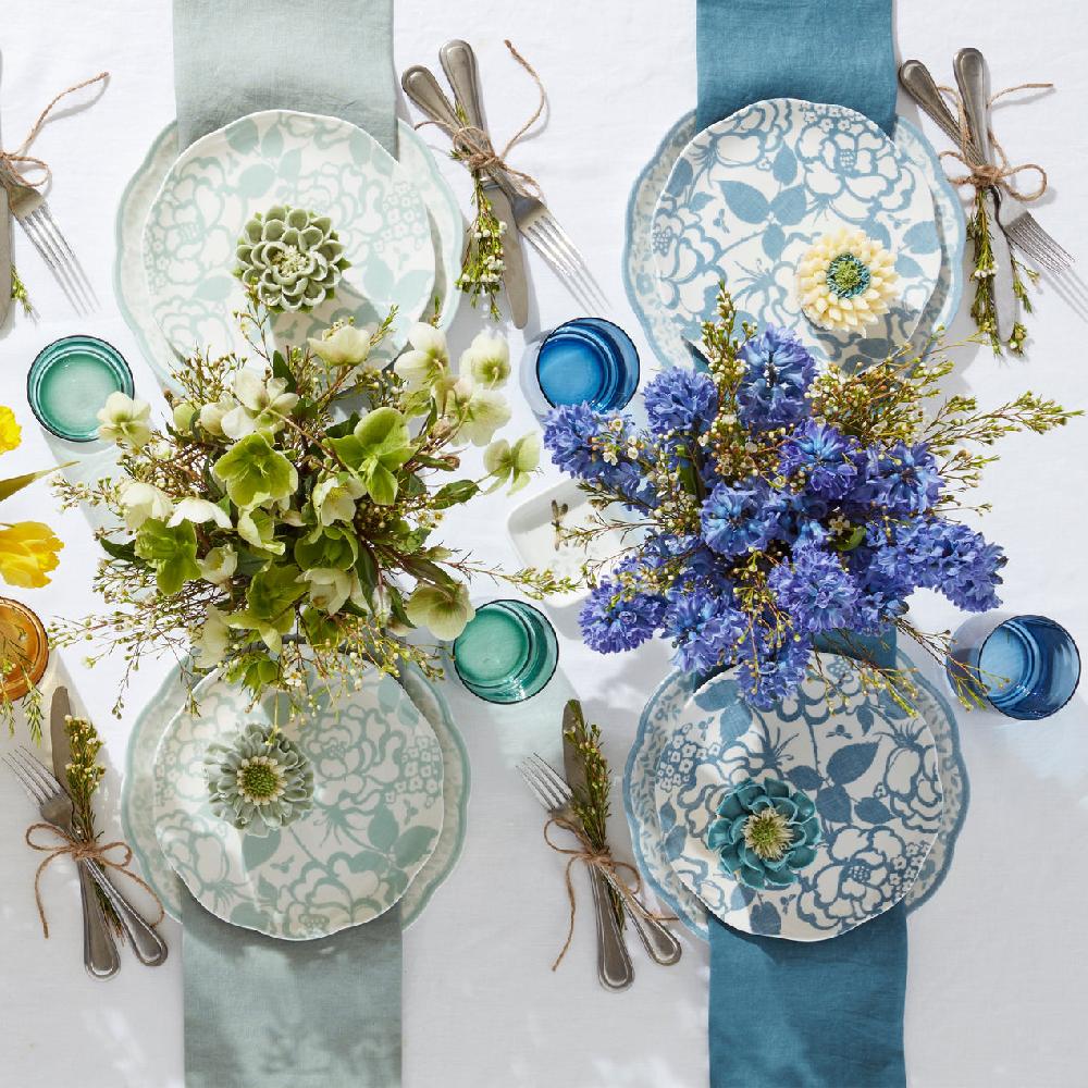 Lenox Butterfly Meadow Cottage Cornflower 12-Piece Dinnerware Set