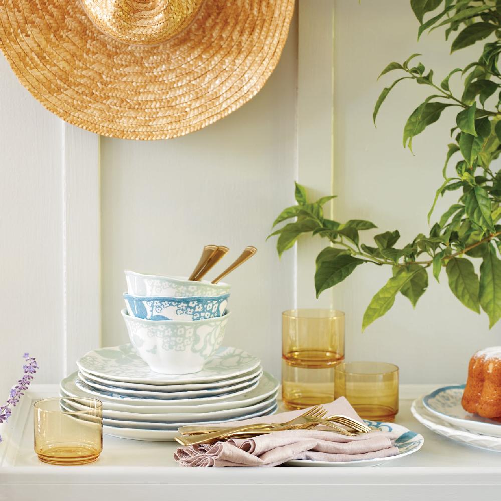 Lenox Butterfly Meadow Cottage Sage Rice Bowls - Set Of 4